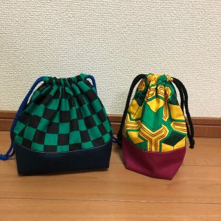 鬼滅の刃　お弁当袋　小物袋(外出用品)