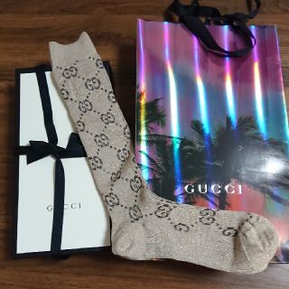 グッチ(Gucci)のGUCCI ラメGGソックス(ソックス)