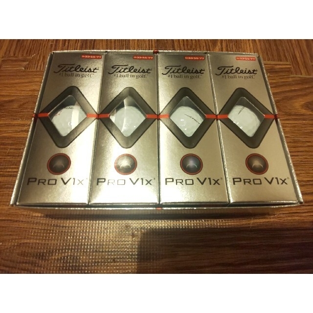 値下げ 新品 未使用 タイトリスト pro v1x 1ダース