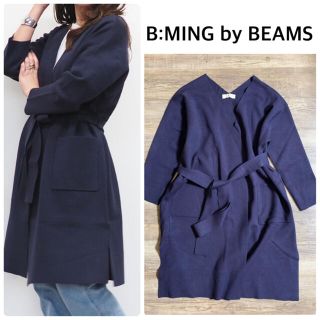 ビーミング ライフストア バイ ビームス(B:MING LIFE STORE by BEAMS)の【B:MING by BEAMS】Wフェイス ジャカードカーディガン(カーディガン)