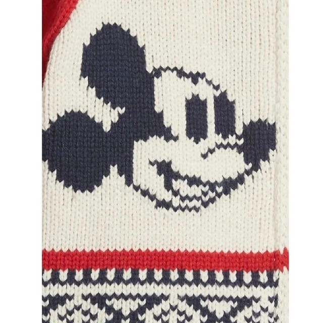 babyGAP(ベビーギャップ)のみー様　babyGap Disney Mickey Mouse セーター  90 キッズ/ベビー/マタニティのキッズ服女の子用(90cm~)(カーディガン)の商品写真