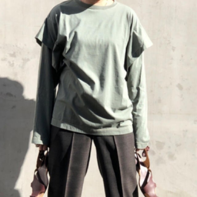 BEAUTY&YOUTH UNITED ARROWS(ビューティアンドユースユナイテッドアローズ)のfumikauchida フミカウチダ double sleeve  レディースのトップス(カットソー(長袖/七分))の商品写真