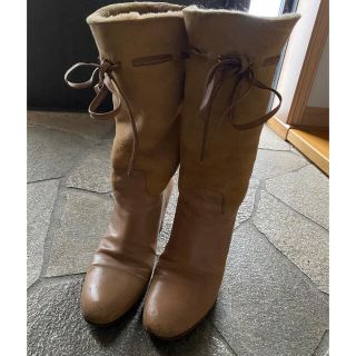 美品、ペリーコ、PELLICO、ボア、ムートン、ブーツ-