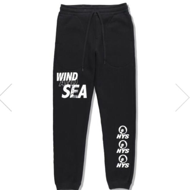 HYS X wind and sea SWEAT PANTS / BLACK