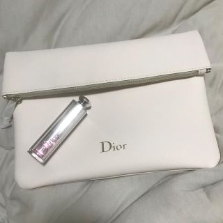 ディオール(Dior)のDiorポーチ リップ付き(使用済み)(ポーチ)