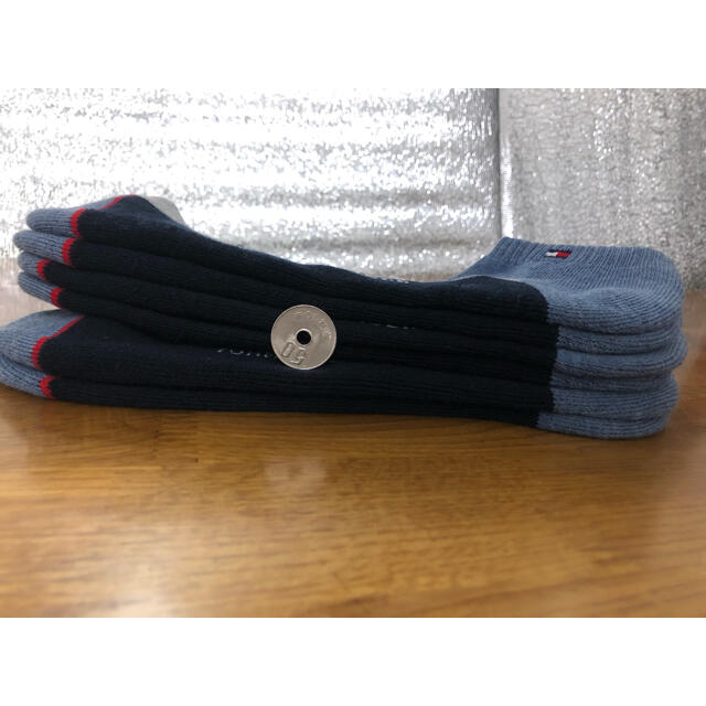 TOMMY HILFIGER(トミーヒルフィガー)の新品トミーヒルフィガーTOMMY HILFIGERメンズソックス3足セット502 メンズのレッグウェア(ソックス)の商品写真