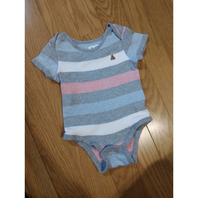 babyGAP(ベビーギャップ)のbabygap　borderロンパース（70） キッズ/ベビー/マタニティのベビー服(~85cm)(ロンパース)の商品写真