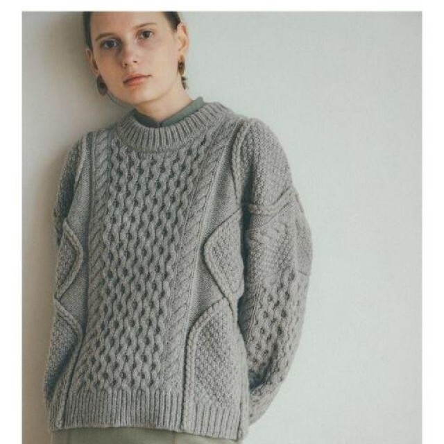 STUDIOUS(ステュディオス)のCLANE 　3D CABLE WIDE KNIT TOPS　クラネ　ニット レディースのトップス(ニット/セーター)の商品写真