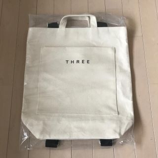 スリー(THREE)のTHREE 2WAYキャンバスバッグ(トートバッグ)