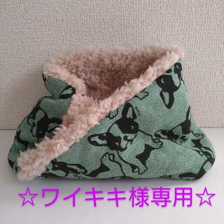 【ワイキキ様専用】☆3層で暖かい☆　スヌード　ワンコ柄　ハンドメイド(外出用品)