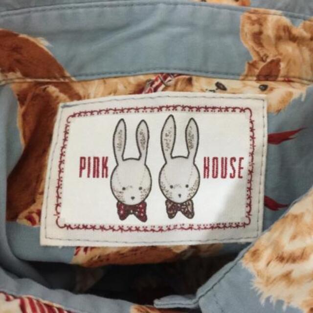 PINK HOUSE(ピンクハウス)のピンクハウス 半袖シャツブラウス - クマ柄 レディースのトップス(シャツ/ブラウス(半袖/袖なし))の商品写真