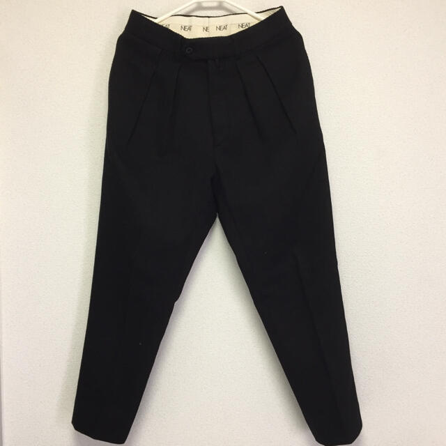 【極美品】NEAT cotton kersey taperred black44 - 1