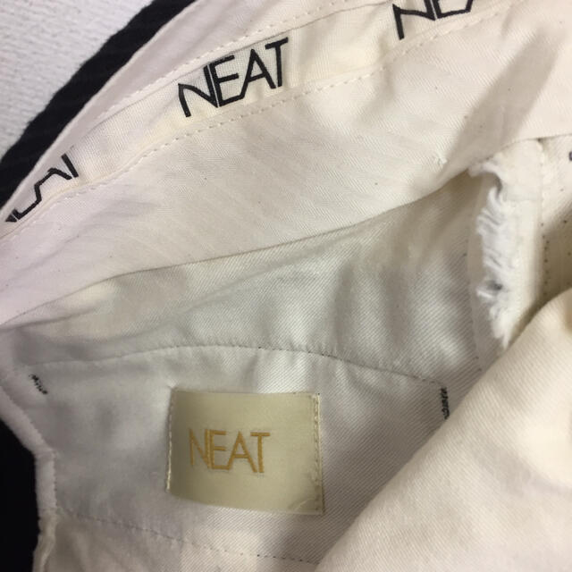 【極美品】NEAT cotton kersey taperred black44 - 2
