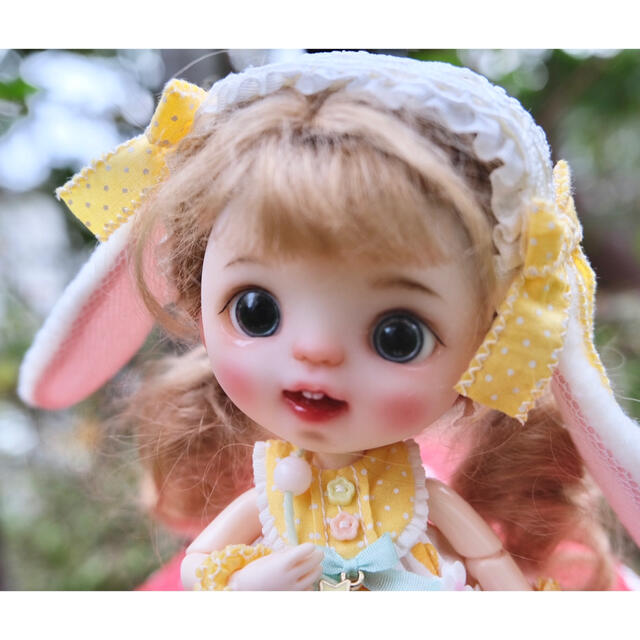 困ったちゃんオビツ11粘土人形　オリジナル人形　ドール　OB11 創作人形