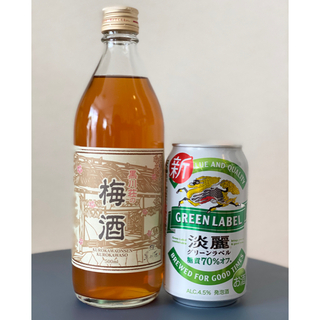梅酒　500ml 　淡麗グリーンラベル　八鹿　黒川荘　熊本(リキュール/果実酒)