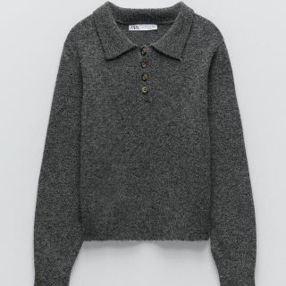 ザラ(ZARA)のニットポロセーター(ニット/セーター)