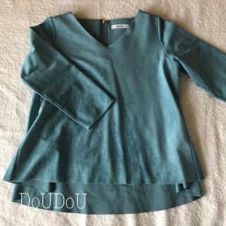 ドゥドゥ(DouDou)の【hiro様専用】美品　DoUDoUスエードブラウス(シャツ/ブラウス(長袖/七分))