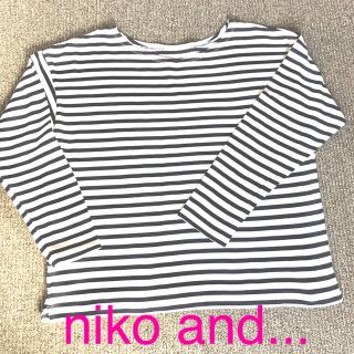 ニコアンド(niko and...)のniko and...  ボーダーカットソー　3(カットソー(長袖/七分))