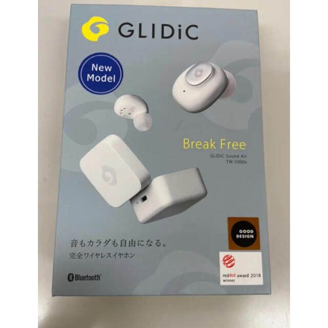 Softbank(ソフトバンク)のGLIDiC SB-WS55-MRTW/WH 新品未使用 スマホ/家電/カメラのオーディオ機器(ヘッドフォン/イヤフォン)の商品写真