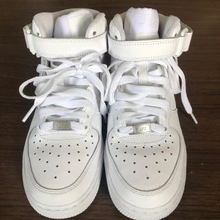 ナイキ(NIKE)のナイキ キッズ/レディース エアフォース１ スニーカー White/White(スニーカー)