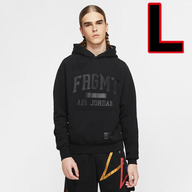 NIKE AIR JORDAN FRAGMENT BLACK HOODIE L