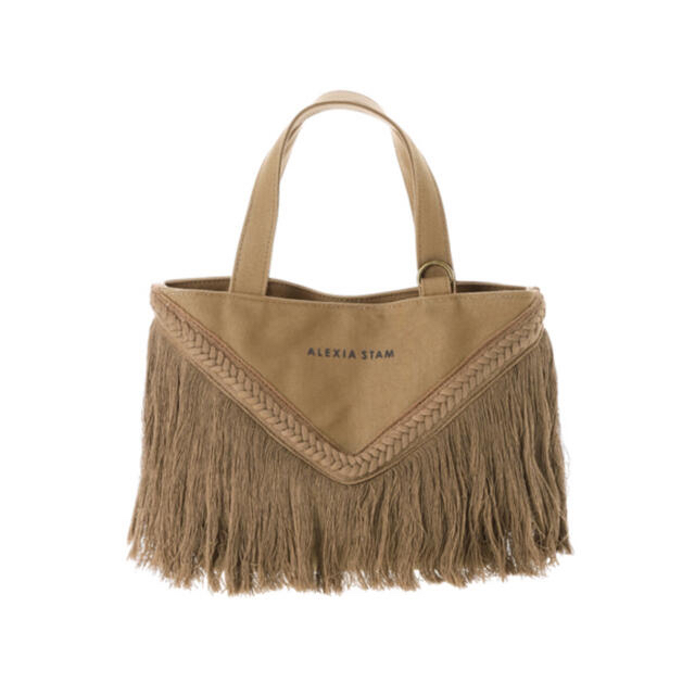 alexia stam V Long Fringe Small Tote Bag