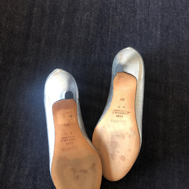 repetto(レペット)のrepetto レザーパンプス　シルバー　37.5(23) レディースの靴/シューズ(ハイヒール/パンプス)の商品写真