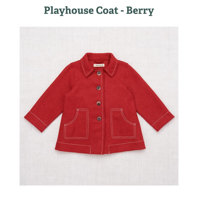 Caramel baby&child (キャラメルベビー&チャイルド)のMisha and Puff Playhouse Coat Berry 4y キッズ/ベビー/マタニティのキッズ服女の子用(90cm~)(コート)の商品写真