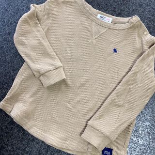 ポロラルフローレン(POLO RALPH LAUREN)の専用♡ラルフローレンベイビー　ワッフルトレーナー　ロンT ベージュ　100cm(Tシャツ/カットソー)