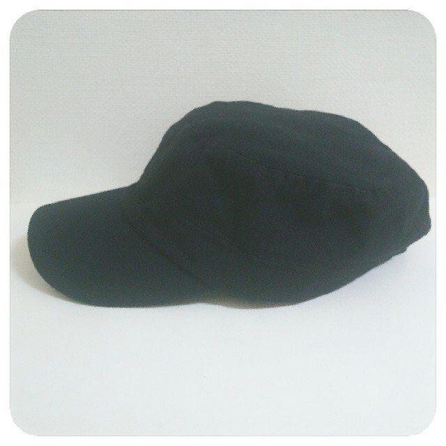 未使用 キャスケット ワークキャップ 黒 レディースの帽子(キャスケット)の商品写真