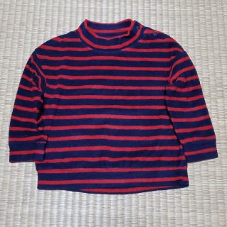 ユニクロ(UNIQLO)の★まとめ割OK★　UNIQLO　フリースハイネックカットソー　90(Tシャツ/カットソー)