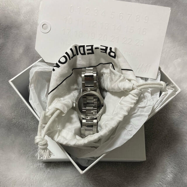 H&M メゾンマルジェラ コラボ ウォッチベルト ブレスレット 銀 腕時計