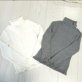 ベベ(BeBe)のBeBeベベ　タートルネックニット　新品同様120(ニット)