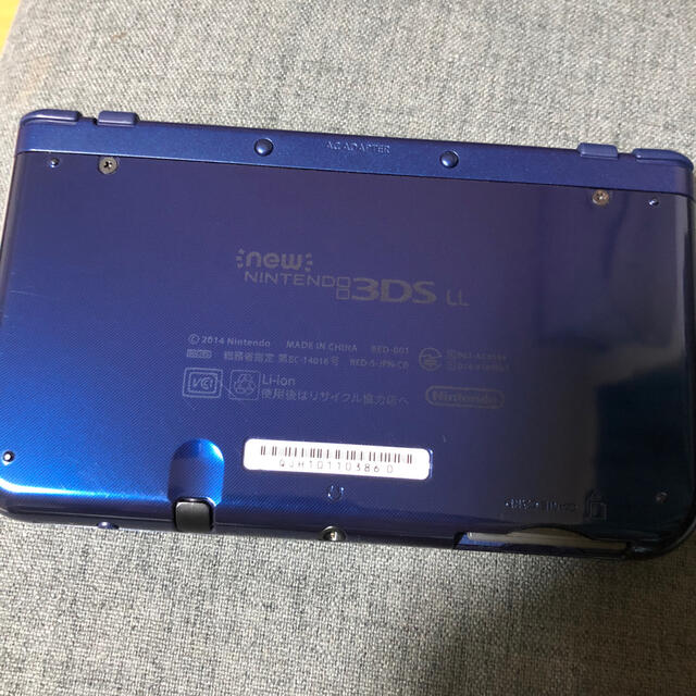 ニンテンドー3DS(ニンテンドー3DS)の3DS LL メタリックブルー　本体　美品 エンタメ/ホビーのゲームソフト/ゲーム機本体(家庭用ゲーム機本体)の商品写真