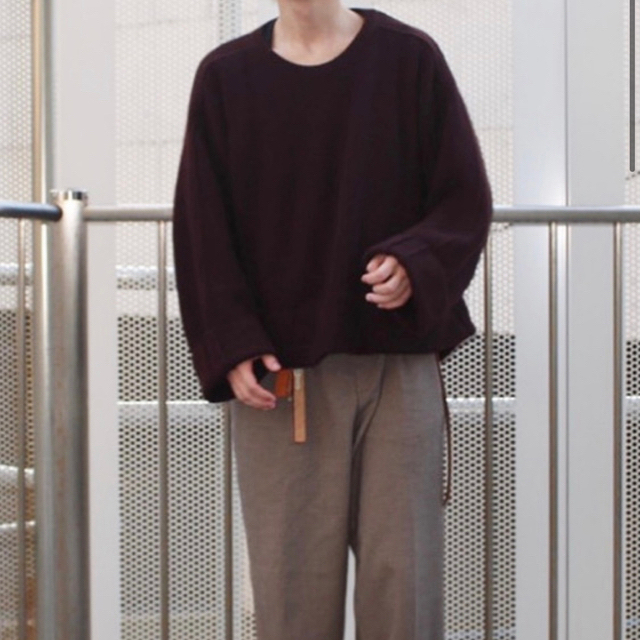 ニット/セーターyoke ALPACA WOOL CARDIGAN 7G ニット