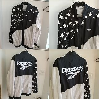 リーボック Reebok ナイロンジャケット スタークレスト刺繍ロゴ  XL