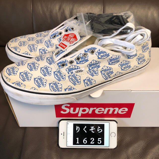 新品　Supreme Vans White Castle Authentic