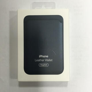 アップル(Apple)のiPhone レザーウォレット ネイビー系 MagSafe(iPhoneケース)