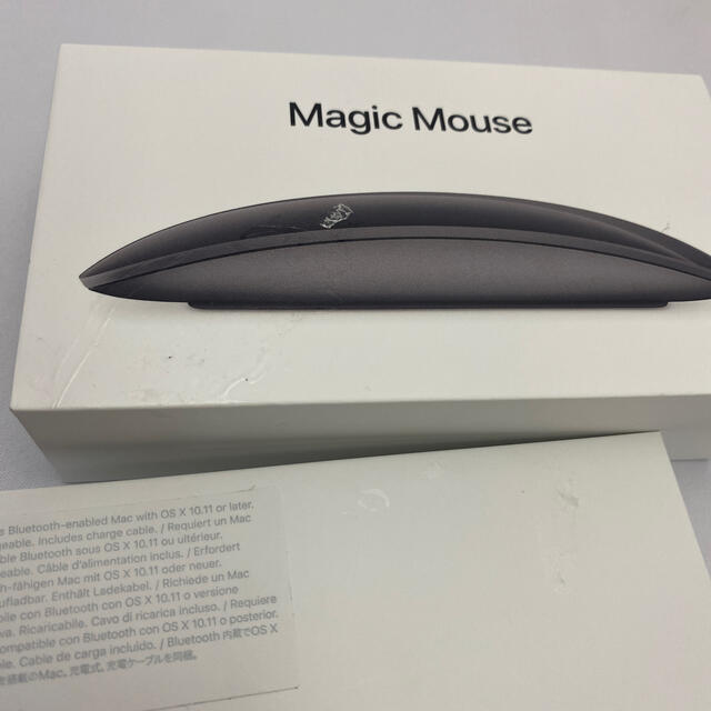 Mac (Apple)(マック)のApple magic mouse 2 スペースグレイ スマホ/家電/カメラのPC/タブレット(PC周辺機器)の商品写真