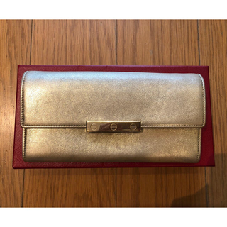 カルティエ(Cartier)のカルティエ　ゴールド　長財布(財布)
