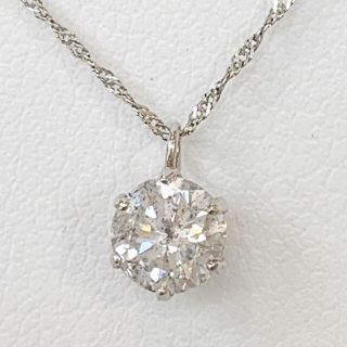 ✨一粒✨0.6ct❣️ダイヤモンド ダイヤ Pt900 Pt850 ネックレス(ネックレス)