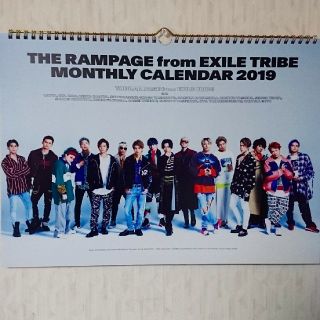 エグザイル トライブ(EXILE TRIBE)の【最終値下げ】THE RAMPAGE 壁掛けカレンダー 2019(男性タレント)