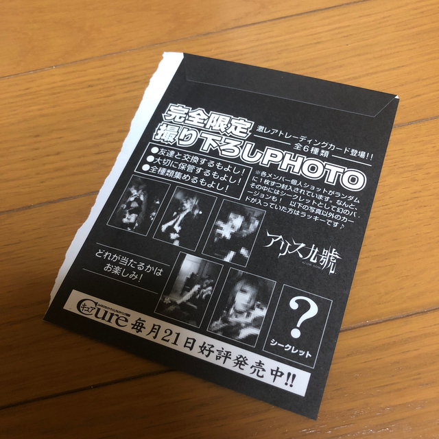 アリス九號 ポスター カード エンタメ/ホビーのタレントグッズ(ミュージシャン)の商品写真