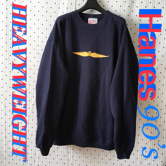 HanesヘインズUS限定90’sビンテージsweatヘビーウエイトトレーナー