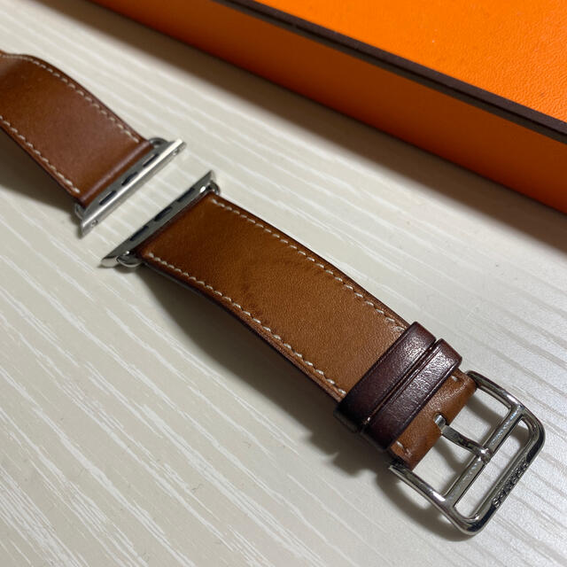 Hermes(エルメス)のアップルウォッチ44mm用　エルメスバンド メンズの時計(レザーベルト)の商品写真