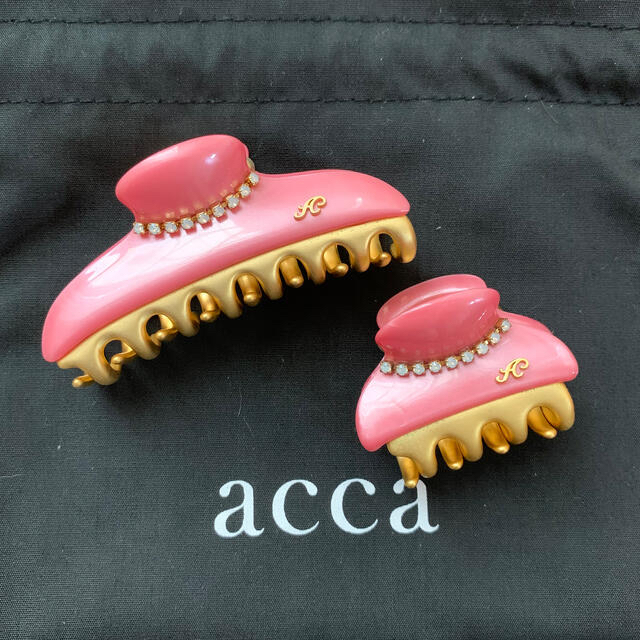 acca ヘアクリップ ピンク 新品未使用