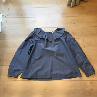 ビュルデサボン(bulle de savon)のbulle de savon ruffle collar blouse blue(シャツ/ブラウス(長袖/七分))