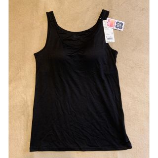 ユニクロ(UNIQLO)のヒートテックブラタンクトップ 09Black(アンダーシャツ/防寒インナー)