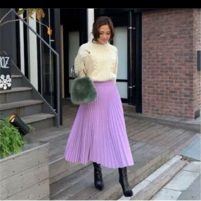 ZARA - 【美品】Birthday bash ミディプリーツスカート パープルの通販 by www♥ shop|ザラならラクマ