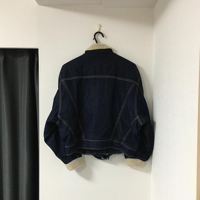 【新品】ZARA trf デニムボアライダースジャケット 2